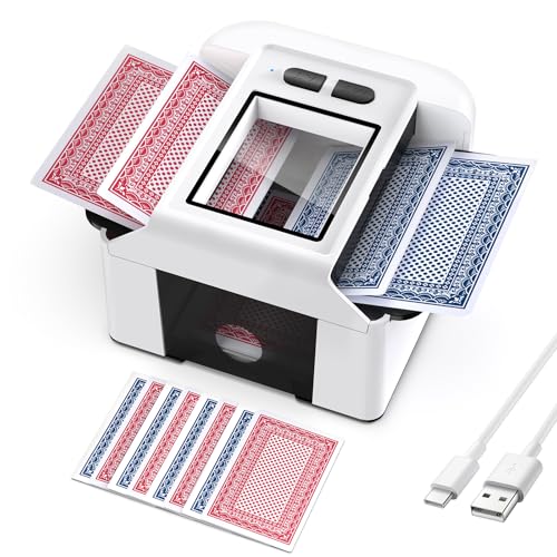 Card Shuffler Machine Built-in Rechargeable Battery Auto and Manual Mode