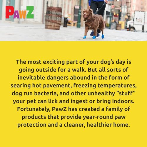 PAWZ PAWC-XXS Hundestiefel, gelb