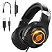 Xbox Headset, Gaming Headset for PS4, Xbox One, Nintendo Switch, PC, Mac, Laptop, Over Ear Gaming Kopfhörer mit Mikrofon & LED Licht, Bass Surround, Weiche Ohrenschützer