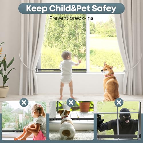 Tope de ventana para puerta corrediza de cristal de patio extensible 6