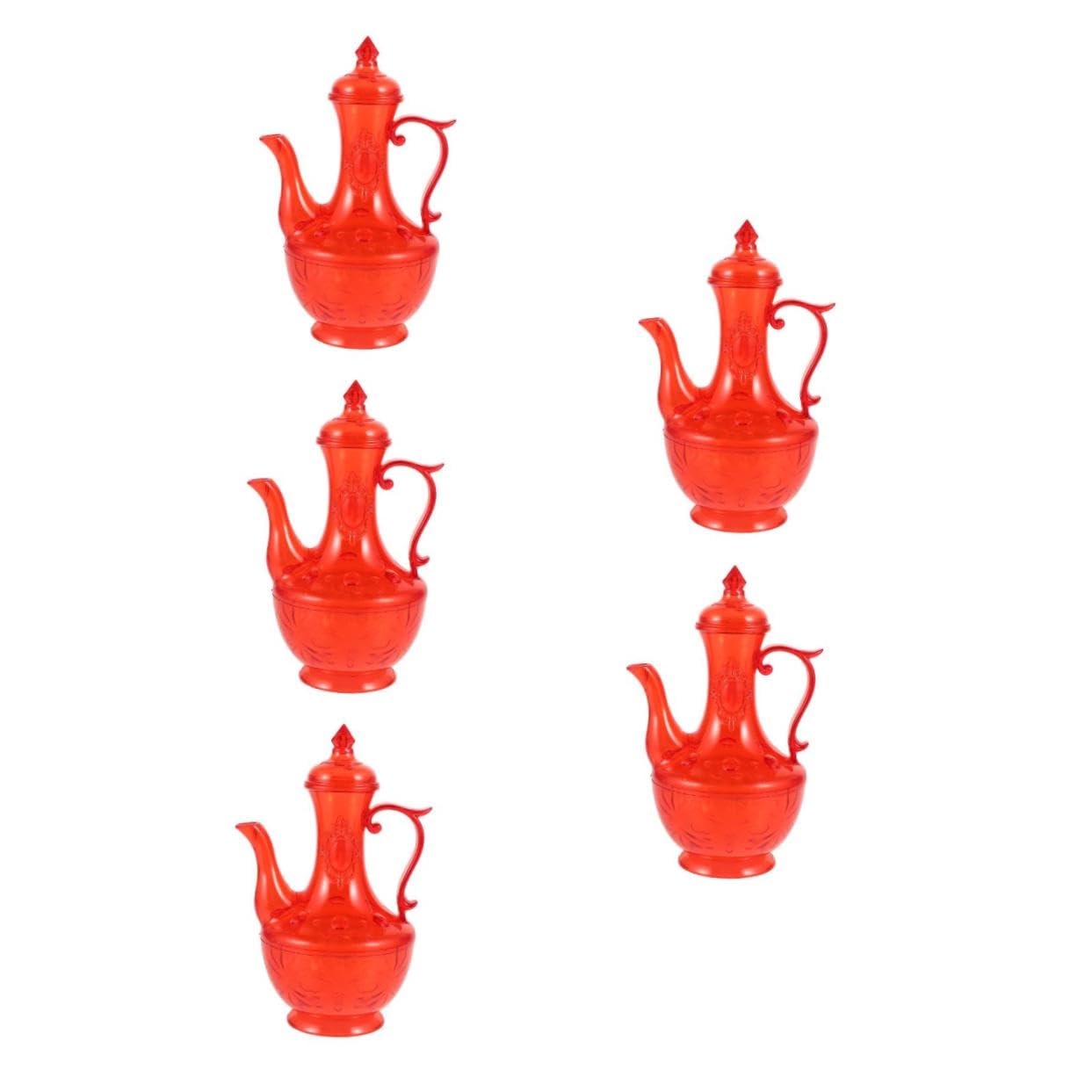 Pot de vin carafe à eau bouilloire à vin religion plastique rouge Alipis
