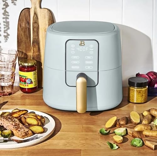 Beauti Air Fryer 6 Qt with TurboCrisp Technology, 1750 W, EverGood Ceramic Nonstick Coating, Compact Design (Hydrangea) - Image 6