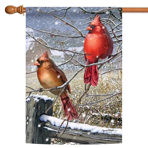 Toland Home Garden 1010431 Blizzard Buddies Winter Flag 28x40 Inch Double Sided for Outdoor House Yard Decoration