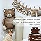 Lyivisk Fotogirlande zum Geburtstag Happy Birthday Girlande aus Kraftpapier mit Fotoaufhängung für Geburtstagsdeko Wanddekoration Kinderparty Kommunionfeier Jungen Mädchen