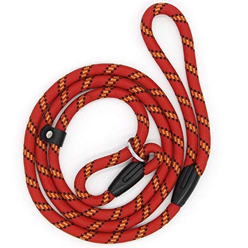Preisvergleich Produktbild fish Nylon Haustier Leine Hundeleinen Hüftgurt Verstellbare Hundeleine Jogging Walking Rope Hundehalsband Haustierzubehör, Rot, 120 cm