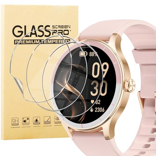 KUSINHOKA 3 Piezas Protector de Pantalla Compatible con TOOBUR Smartwatch DR06 1.27 Pulgadas, Anti-arañazos, Sin Burbujas, Flexible TPU HD Protectora Película para TOOBUR DR06