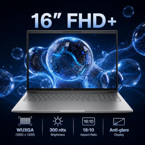 Image of HP ZBook X G1i AI Laptop, 16 inch FHD+, Intel Ultra 7 265H, 64GB DDR5, 2TB SSD | Next Gen ZBook Power, Mobile Workstation PC, NVIDIA RTX PRO 1000 Blackwell 8GB, FP, 3-Yr WRT, Wi-Fi 7, USB C HUB, Win 11 Pro