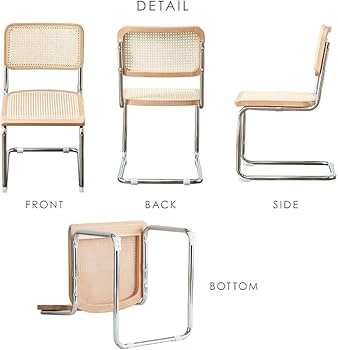 Amazon｜ダイニングチェア カンティレバーチェア ラタン チェア 椅子