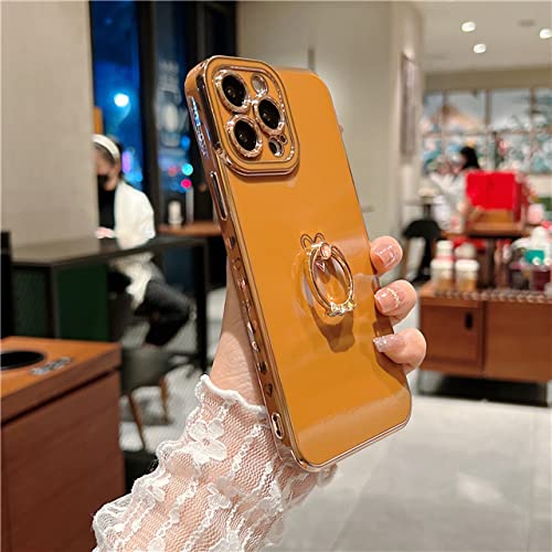 Coque de protection pour iPhone 11 Pro, 12, 13, X, XS Max, XR en silicone souple marron