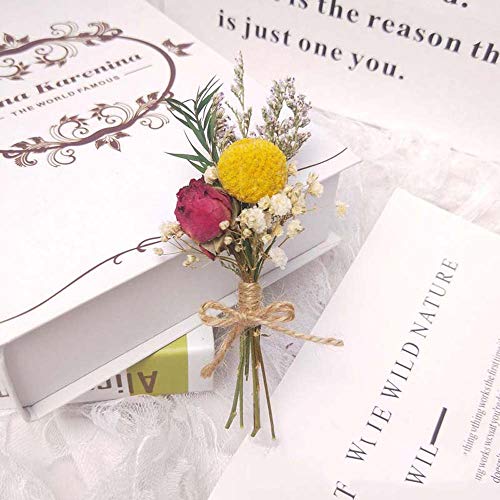 Mini ramo natural de flores secas decorativas miniatura 7