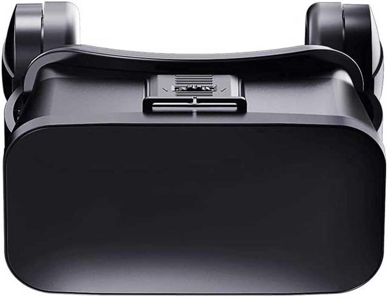 3D VR Headset, 3D VR Glasses Virtual Reality Box with Adjustable Lens and Comfortable Strap for 3D Movies and Games, Compatible with iOS, Android (Color : A)