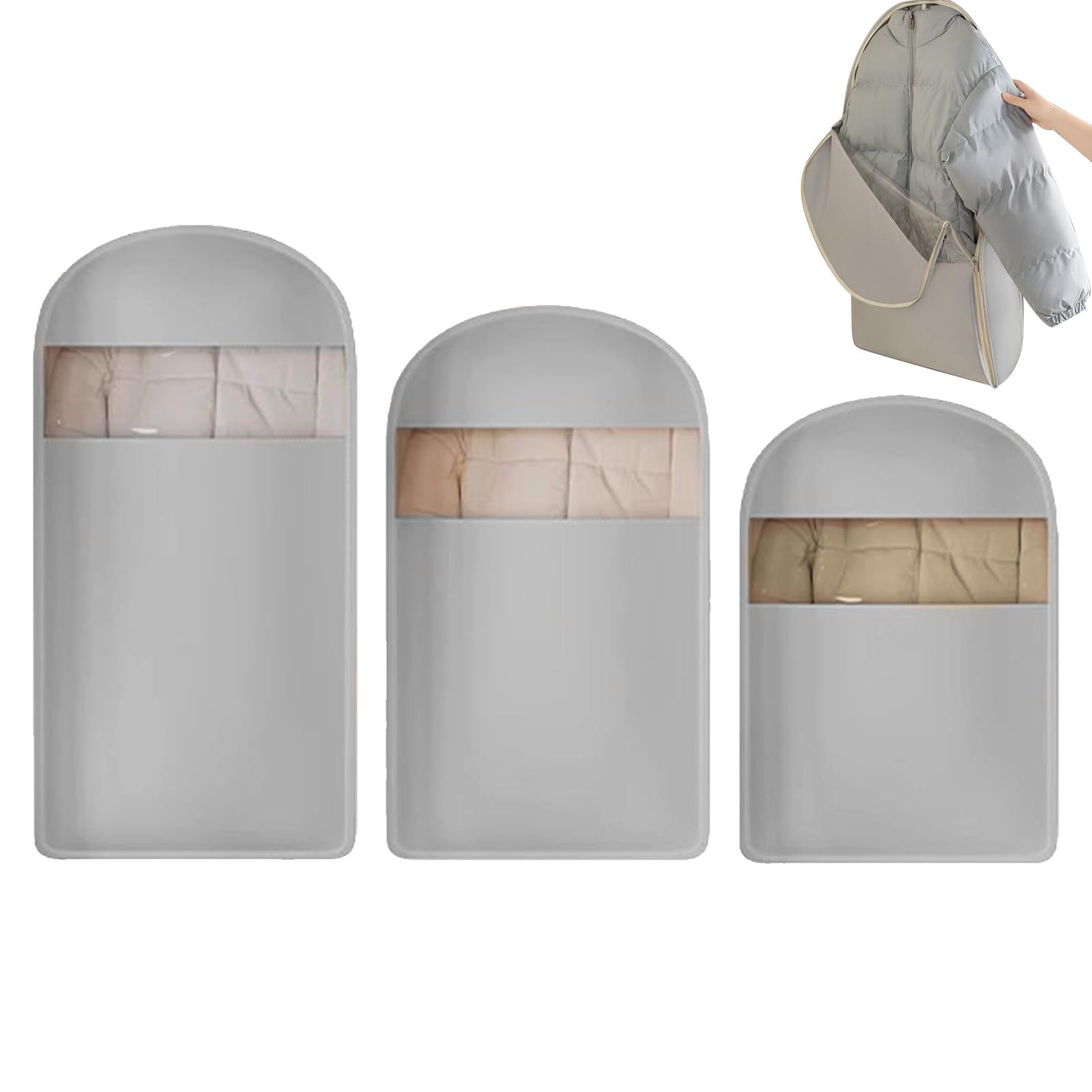 Sac à vêtements pour vêtements transparent organisateur de placard et housse pour manteau