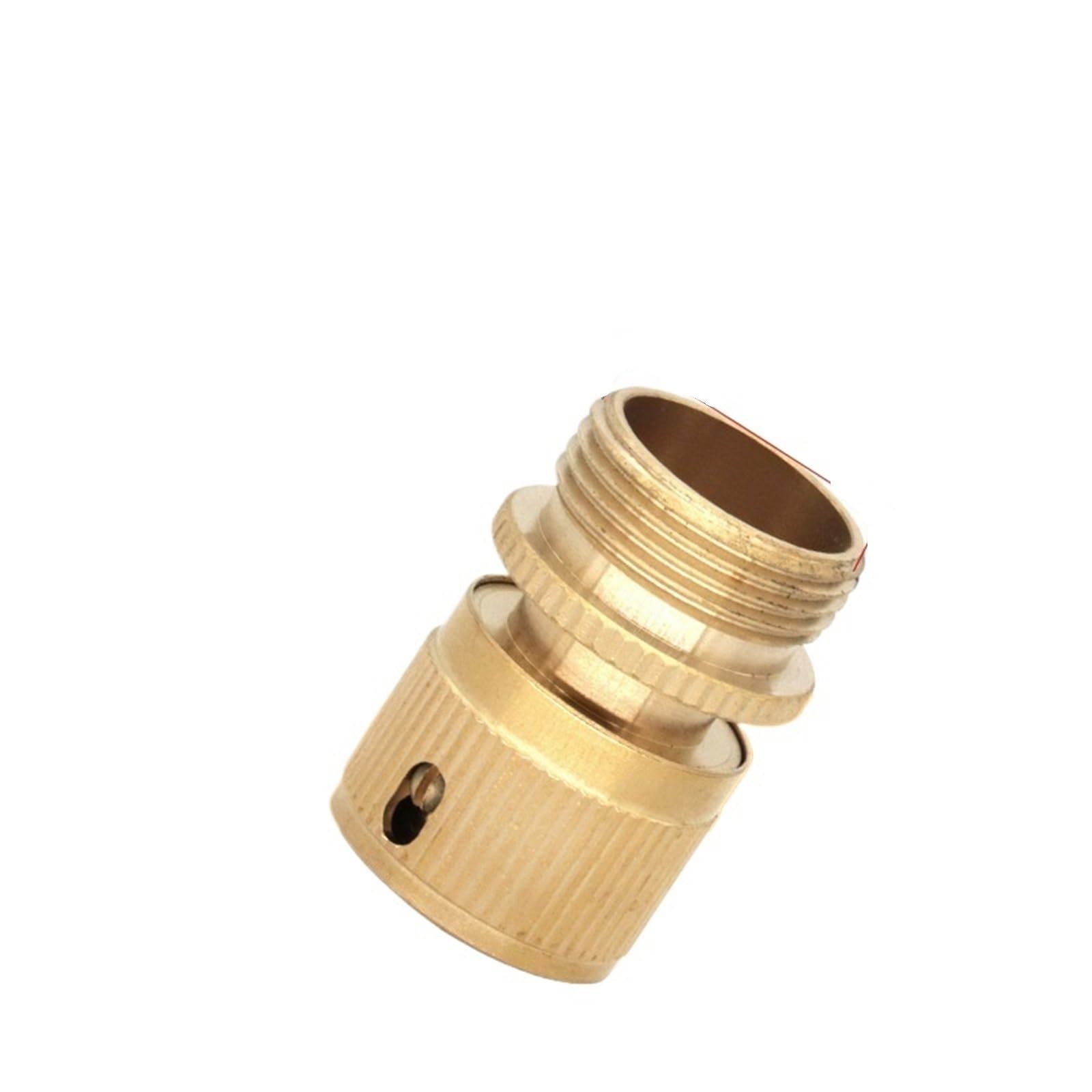Sfoikvg Black Hose Connector Connector Hose 1/2 Inch Brass Garden Water Pipe Quick With Stop For Irrigation Supply Fast Connect For Outdoor Taps(Black)