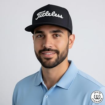 Wild Horses Performance Golf Hat for Men w Integrated Tee Holder & Ball Marker Magnet, Golf Cap for Men, Golf Hat Women