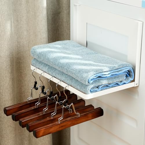 Séchoir à linge extensible magnétique pour optimiser la buanderie