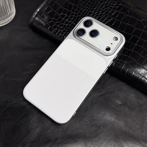 Coque iPhone 16 Pro Ivoire en cuir, étui magnétique de protection pour le quotidien