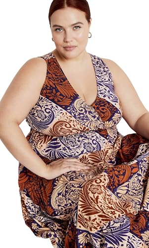 Image of City Chic Women's Maxi Dress - Amara Print