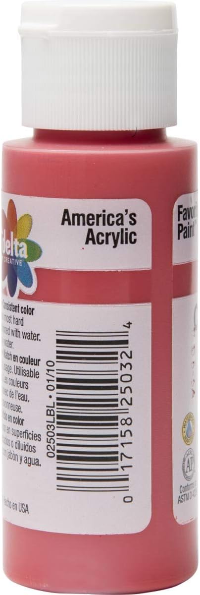 delta creative Acrylic Paint, Bright Red, 2 oz