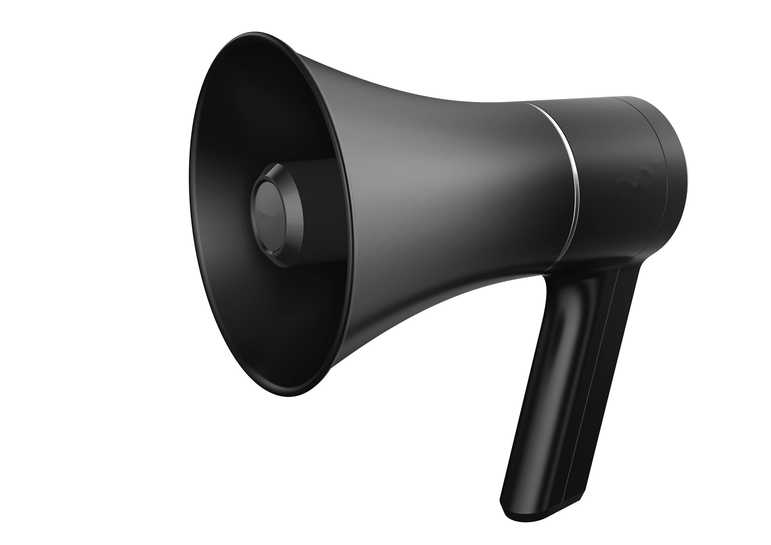 Nettcord 220 Watts Handheld Portable Megaphone for Announcement with Bluetooth, Recording, USB, Memory Card and Battery Indicator Input. Talk, Record, Play, Siren, Music (Black)