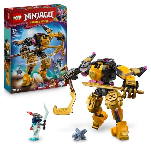 LEGO Ninjago Meca de batalha Spinjitzu de Arin - figura articulada para mudar e combinar - 2 minifiguras e dragão de brinquedo - presente para crianças de 7 anos fãs de renascer dos dragão 71839