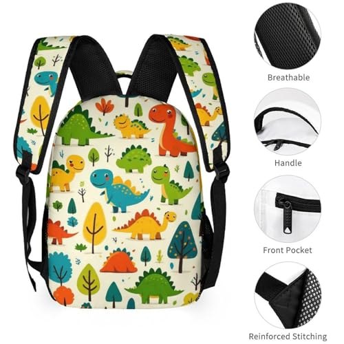 Custom Dinosaur Pattern Backpack for Kids Personalized Student Bookbag with Name Casual School Bag Daypack for Girls Boys Child4