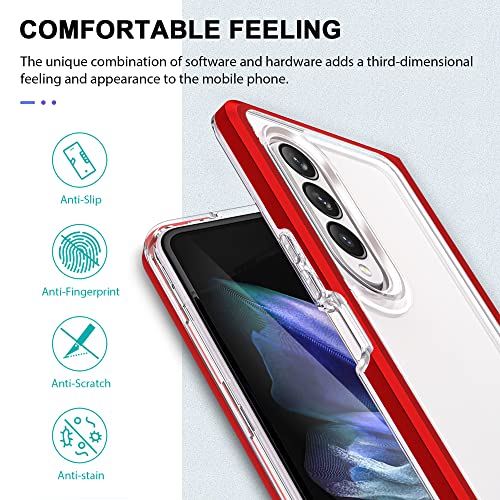Compatibile con Cover Samsung Z Fold 3 Trasparente...