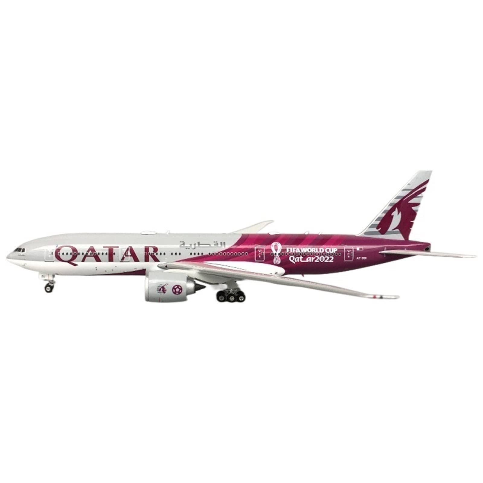 Modele samolotów na małą skalę 1 400 skala Qatar Airways dla B777-200lr A7-bbi symulacja statyczna metalowy tryb samolotu zestaw do budowania modeli