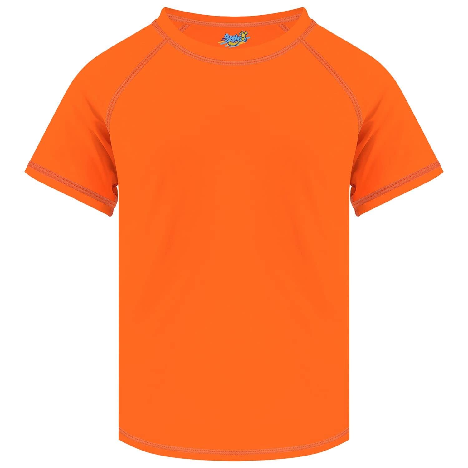 Semois Boys Rash Guard Swim Shirt Short Sleeve Swimwear Toddler Kids Youth Rashguard Water Shirt UPF+ 50 Quick Dry Shirt