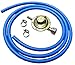 REGOLATORE Fisso Bassa Pressione Barbecue STUFE FORNELLI Gas + 2 MT Tubo GPL + 2 Fascette