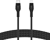 Belkin BoostCharge Pro Flex braided USB-CLightning cable, 1m, MFI certified, 20W, for fast charging, with PD Power Delivery, for devices such as iPhone 1414 Plus, 13, 12, Pro, Max, mini, black
