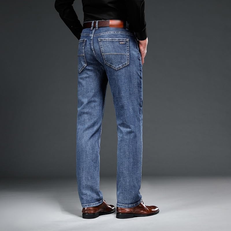 Stretch Jeans Business Straight Regular Stretch Jeans Men's Jeans Plus Size(35)4