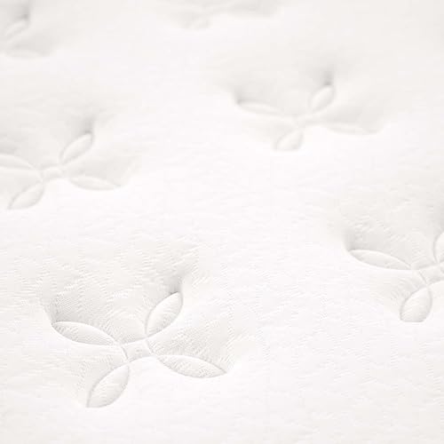Miniatura 5 de Modway Jenna - Colchón King de muelles interiores (8 pulgadas), Tela, Blanco