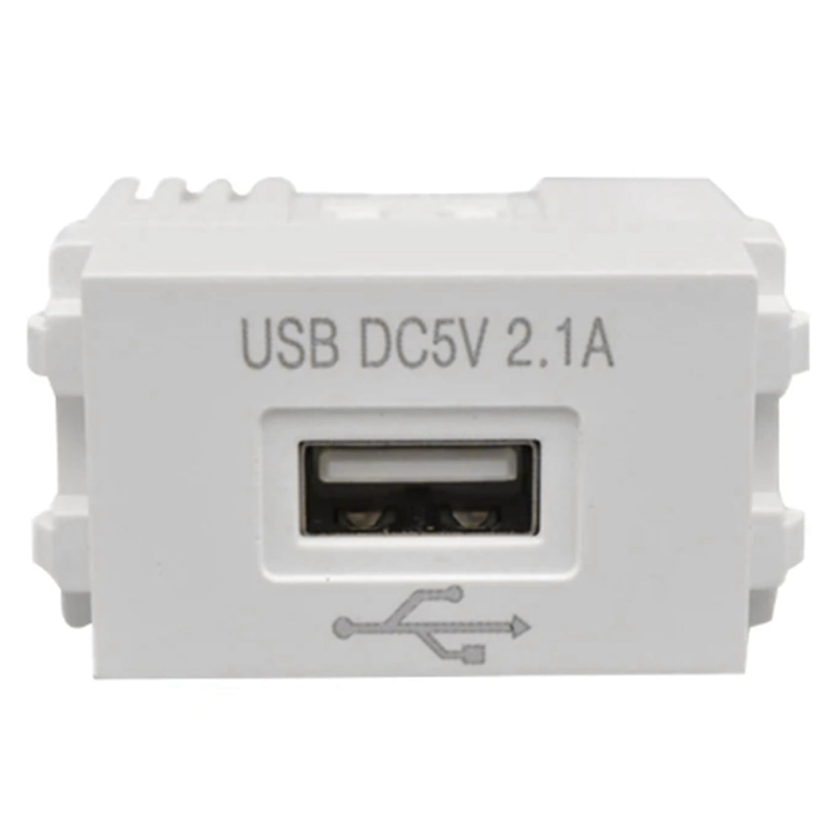Modulo di alimentazione USB, presa 220 V, trasformatore 5 V, 2,1 A, presa USB, adattatore interruttore, 1 pezzo