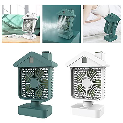 Ventilateur de refroidissement portable à eau rechargeable USB double ventilateur de bureau compact
