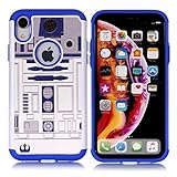 Sunshine_Tech iPhone XR Case - R2D2 Astromech Droid Robot Pattern Shock-Absorption Hard PC and Inner...