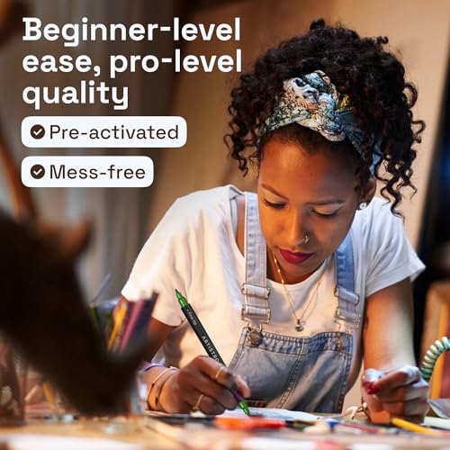 Image of ARTISTRO 5 Acrylic Paint Markers - Paint Pens for Drawing - For Fabric, Rock, Glass, Wood, Molds - Arts & Crafts Gift for Adults, Teens, Kids, Classroom Must Haves & School Supplies