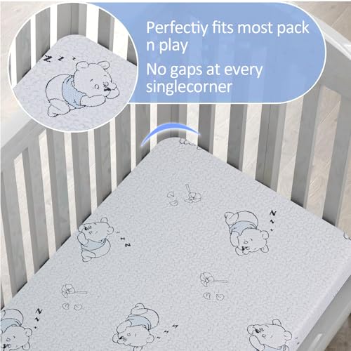 Image of Pack and Play Mattress, 38 inchx26 inch Breathable Gel Memory Foam Pack N Play Mattresses Pad, Dual-Sided Mattress for Pack n Play with Ultra-Soft Jacquard Cover