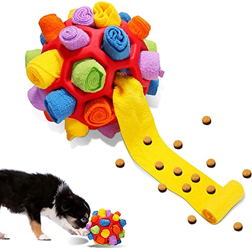 Schnüffelball für Hunde, Schnüffelteppich Schnüffelspielzeug Interaktives Hundespielzeug Intelligenzspielzeug, Haustier Snuffle Ball Toy Futtermatte Geruchstraining für kleine,mittlere große Hunde