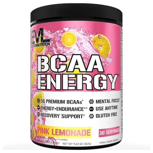 EVL BCAAs Energy Powder Pink Lemonade