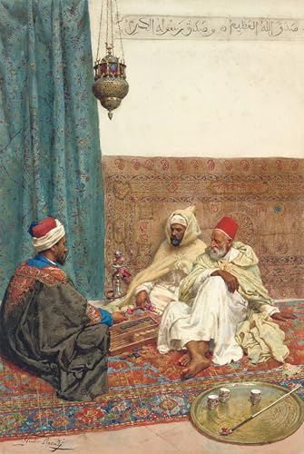 Peinture décorative tableau toile de Giulio Rosati affiche jeu de tavli