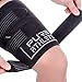 Pure Athlete Thigh Compression Sleeve – Adjustable Straps Quad Wrap Support Brace, Hamstring Upper Leg (1 Sleeve - Black, Small)
