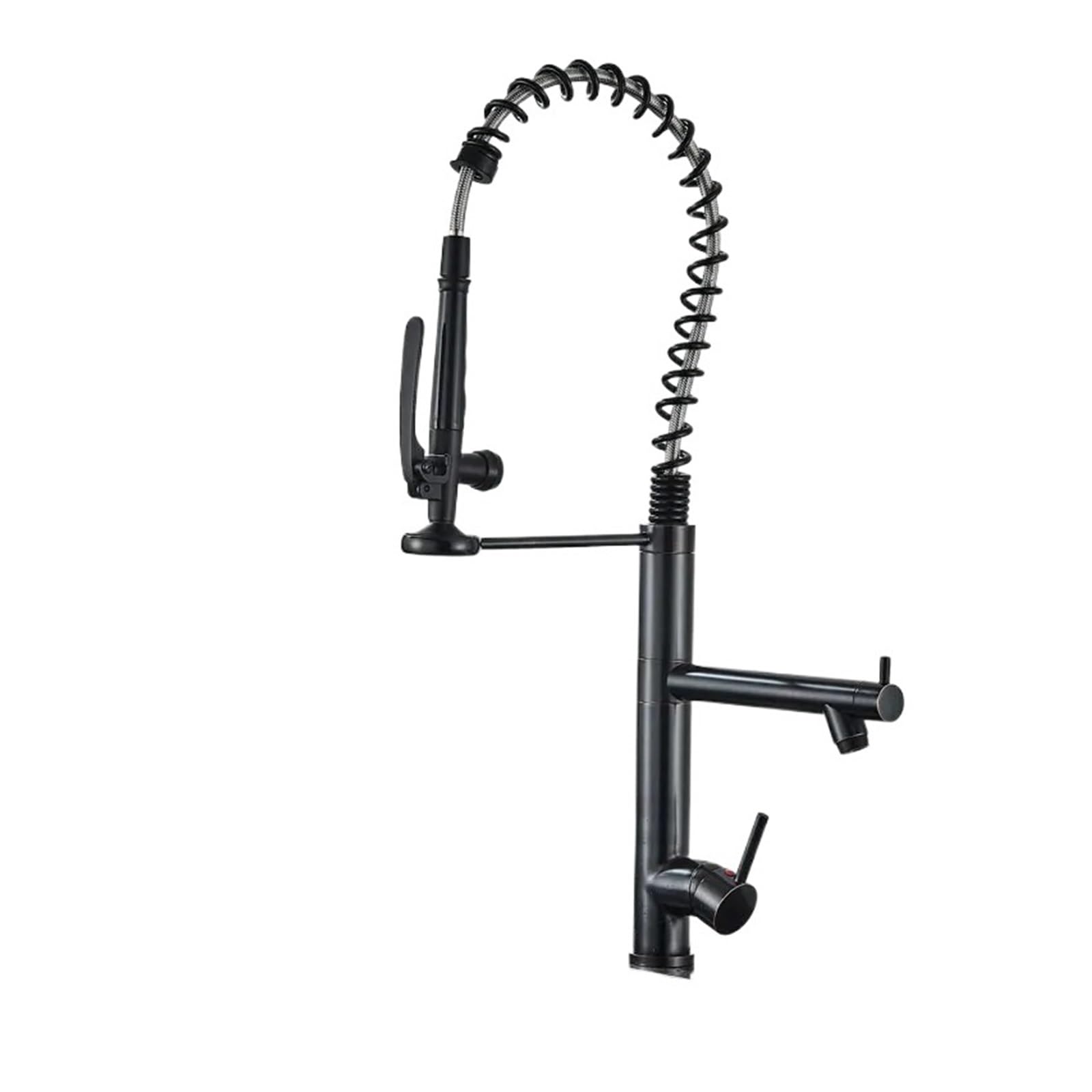 Robinet de cuisine à ressort pour évier chaud et froid pratique