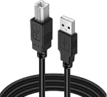 TNP USB A to USB B Audio MIDI Cable Male to Male - MIDI to USB Cable 2.0 Type for Computer, Laptop, MIDI Piano Keyboard, Projector, Printers, and Equipment with USB MIDI Cable Interface (1.5 Meters)