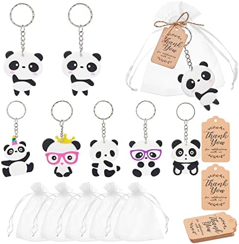 OLYCRAFT 302pcs Mini Milky Tea Keychain Accessories Bubble Tea Cream Glue Casting Kit Mini Cup Pendant Charms with Keychain Rings Tassels Bubbles Straws for DIY Keychain Making