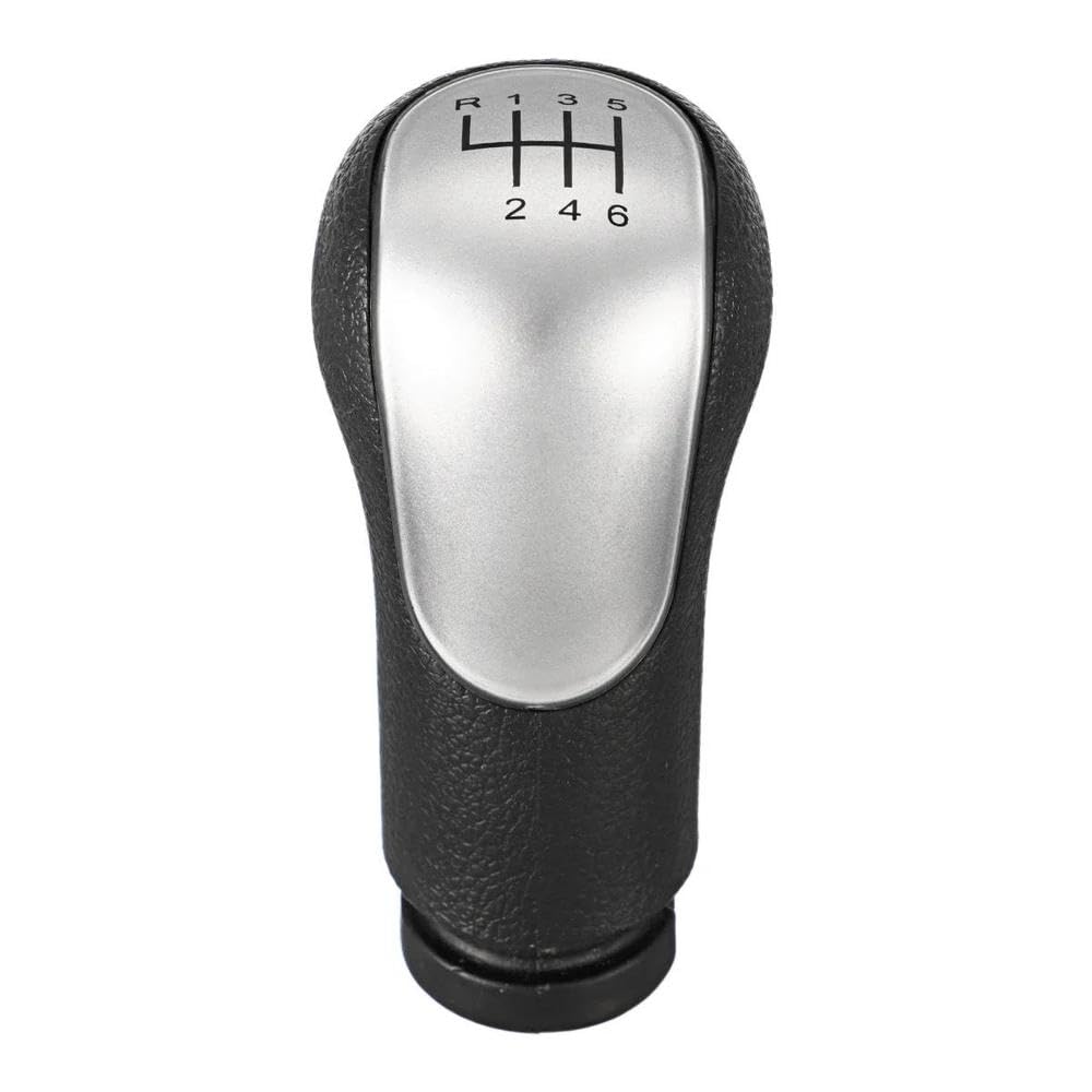 POANBCGY Shift Ball Joint Car Gear Shift Knob for Ford for Fiesta Fusion Transit Connect 2002-2020 Gearshifter Gearshift Shifter Lever Stick Head(6 Speed Silver)