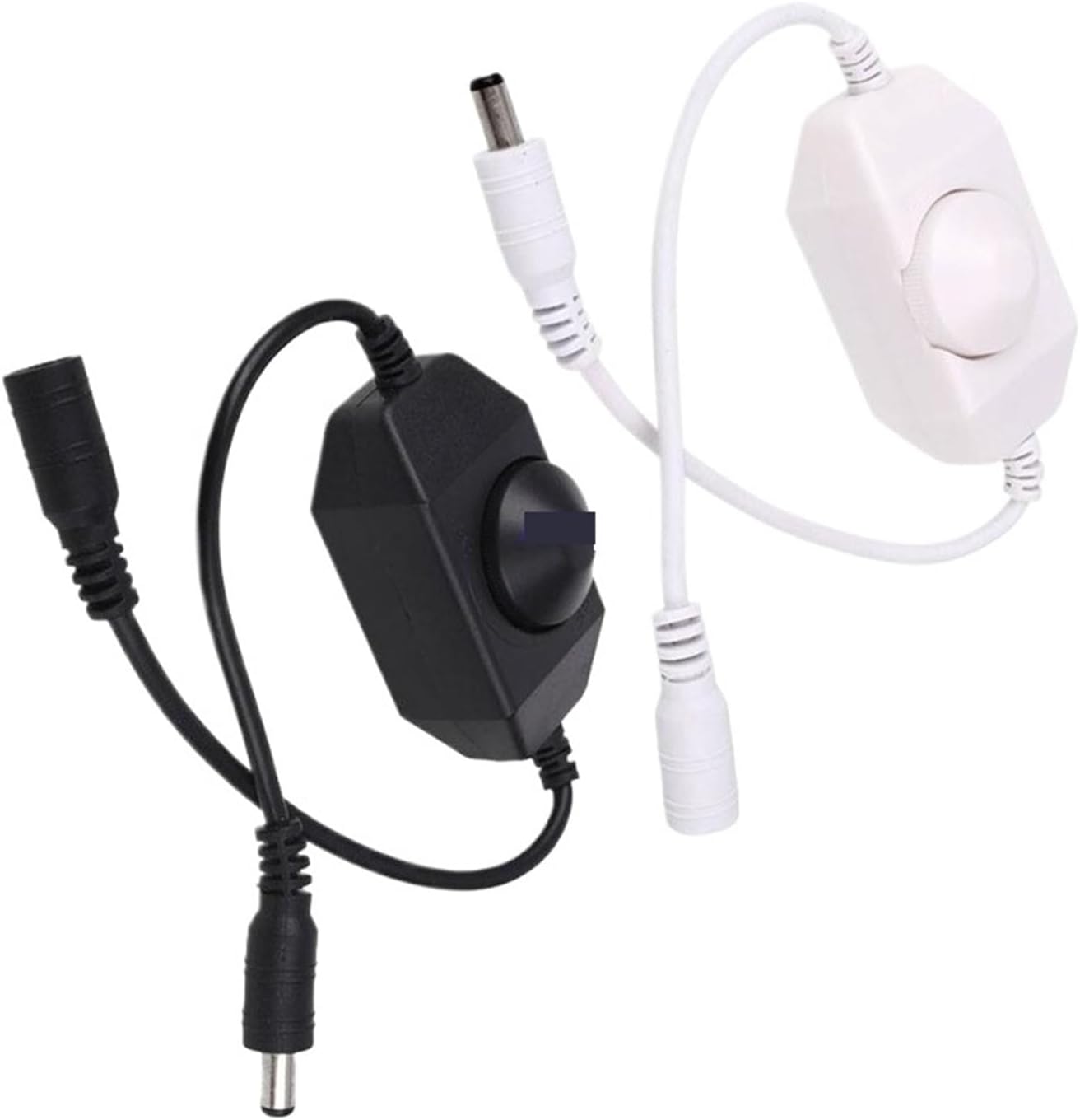 LED Online dimmer Manual knob dimmer dimmer Switch Single Color Light Strip Controller 12-24V(Black,Regular)