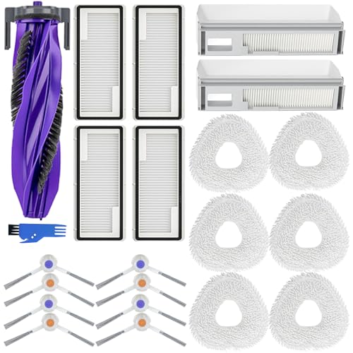 Zubehör für Narwal Freo X Ultra Staubsauger 1 Hauptbürste 2 Staubbeutel 4 Filter 6 Wischtücher 8 Seitenbürsten Freo X Ultra Ersatzteile 22 Stück