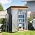 Verdeluxe 5x3FT Multi-Used Shed & Outdoor Storage Shed with Lockable Door, Compact Metal Tool Shed for Garden, Backyard, Patio, Utility, and Various Storage Shed(Matte Gray)