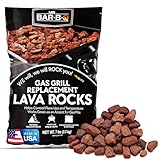 7lb Natural Volcanic Lava Rocks for Gas Fire Pit & Grill – Stones for Indoor/Outdoor Propane Fireplaces – Even Heat Distribution, Reduces Flare Ups Lava Rock by FryOilSaver Co. (Pack of 1)
