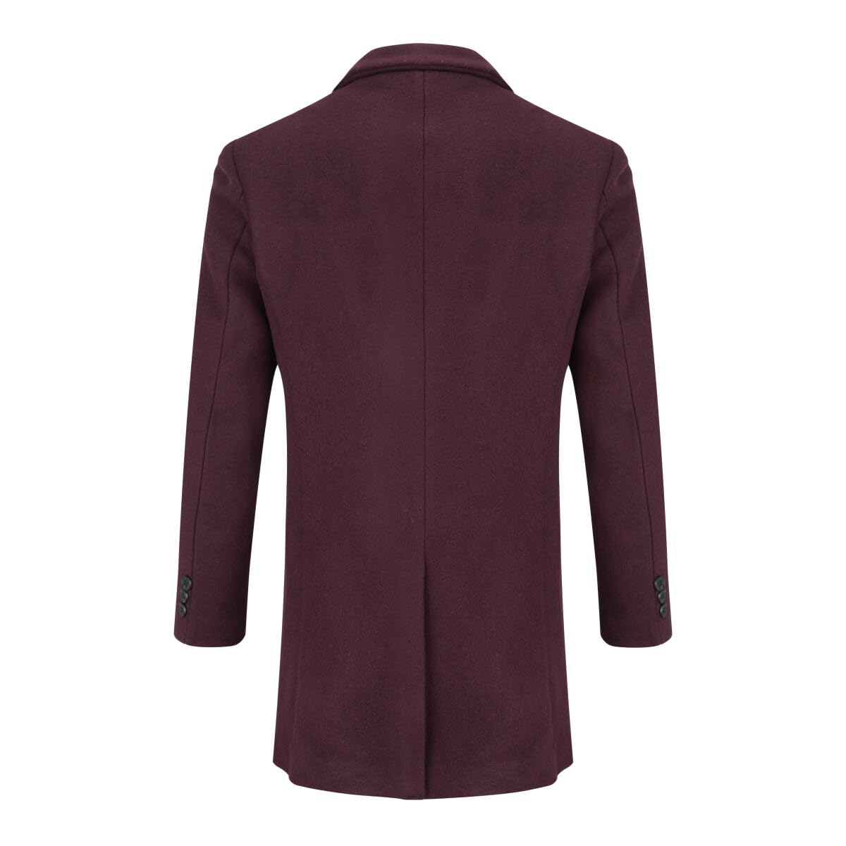 Allthemen Cappotto Lungo da Uomo Casual Trench Invernale in Lana Cappotti Spessa a Due Petti Outerwear a Vento Parka